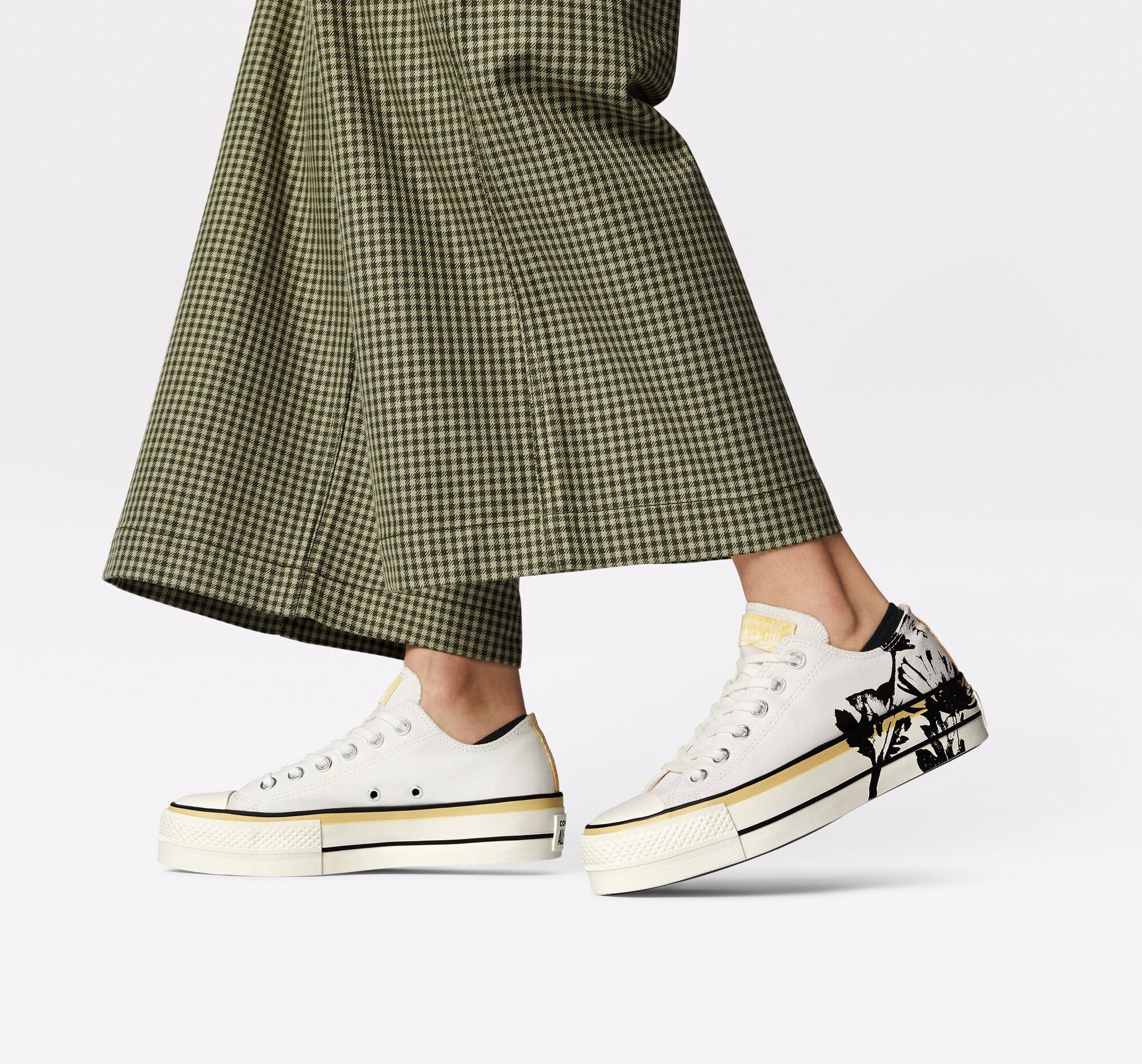 converse platform białe