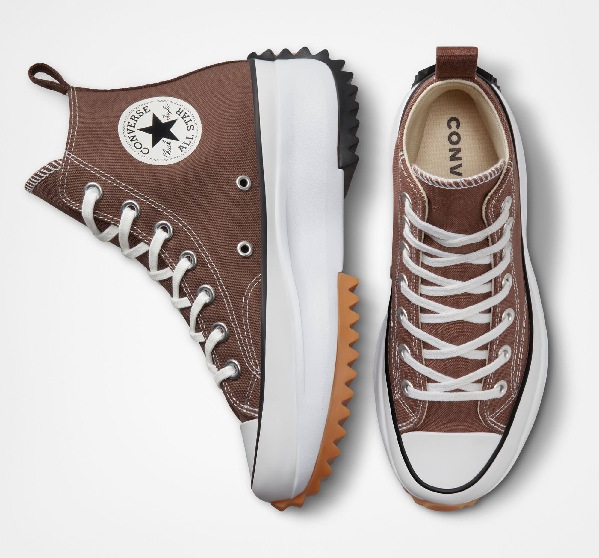 brown converse platform