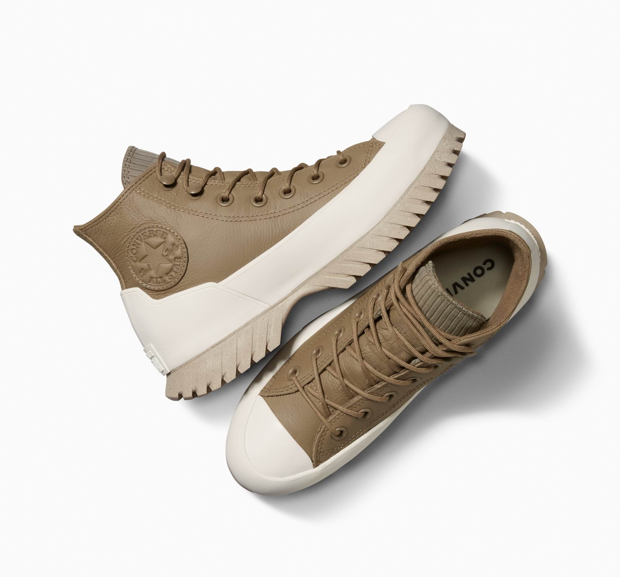 ＣＯＮＶＥＲＳＥ Khaki Wysokie Chuck Taylor All Star Lugged 2.0 Counter