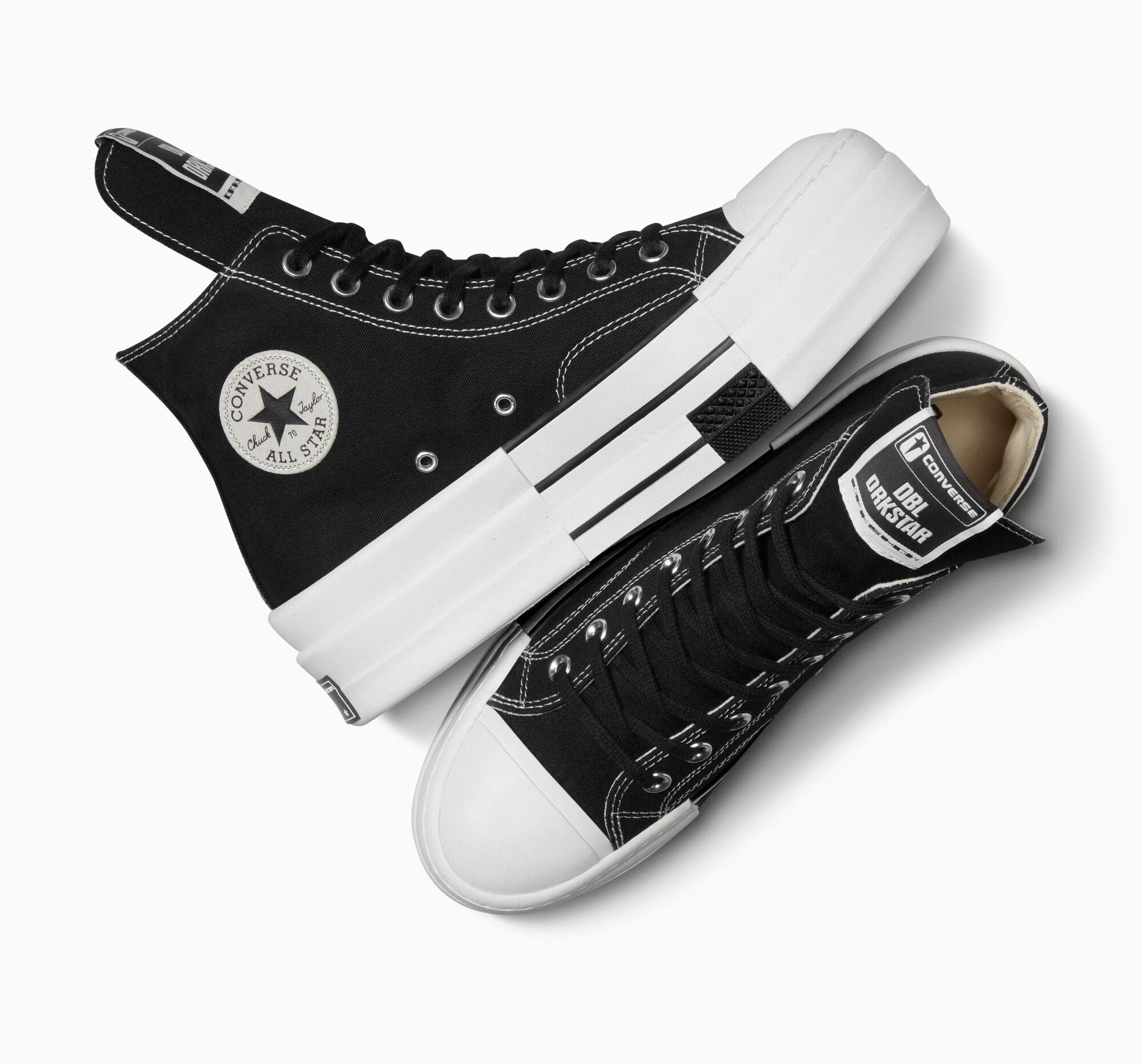 rick owens drkshdw x converse drkstar