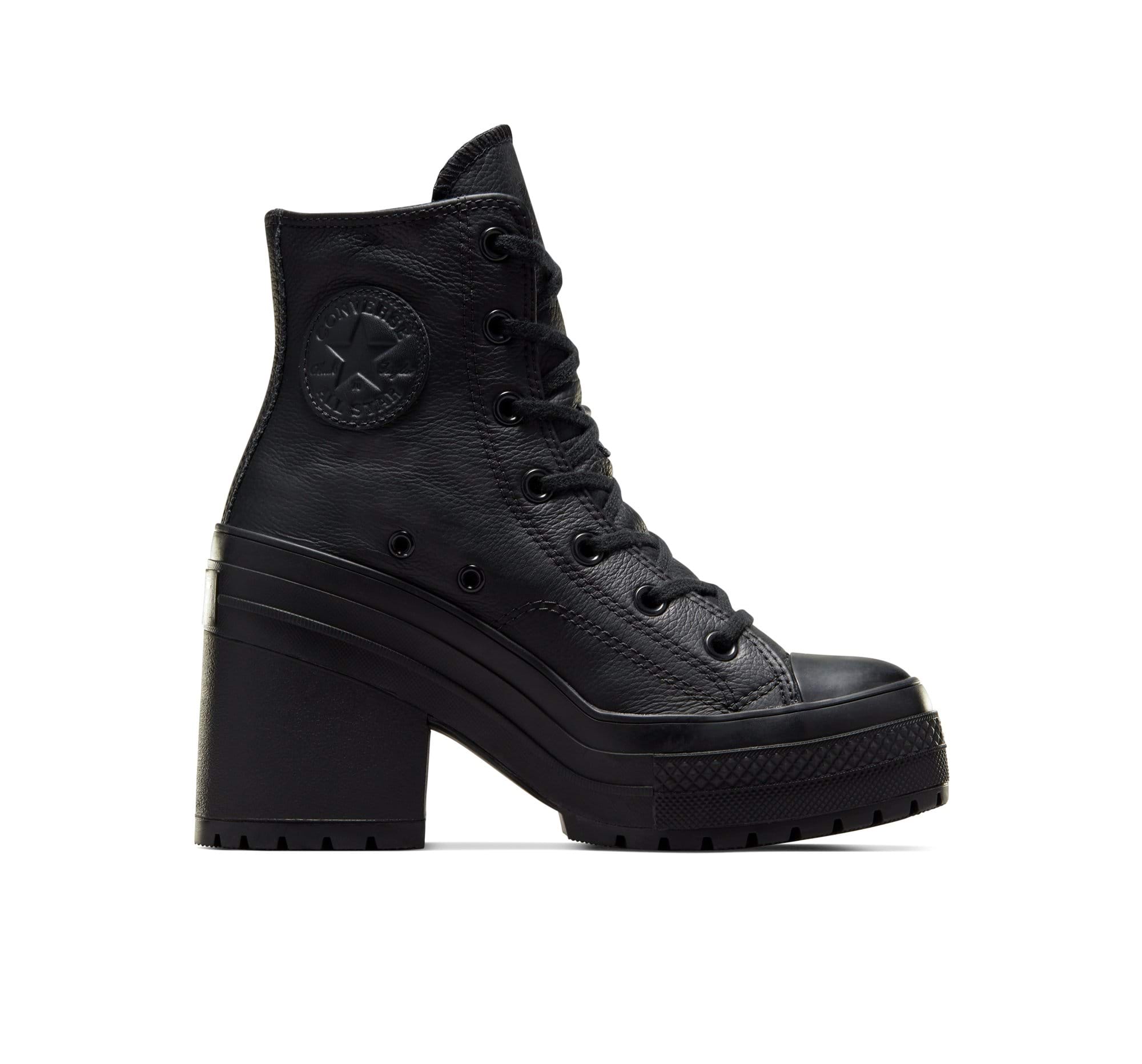 Chuck 70 De Luxe Heel Leather - Białe Skórzane Trampki na Chuck 70 De Luxe Heel Leather - Białe Skórzane Trampki na