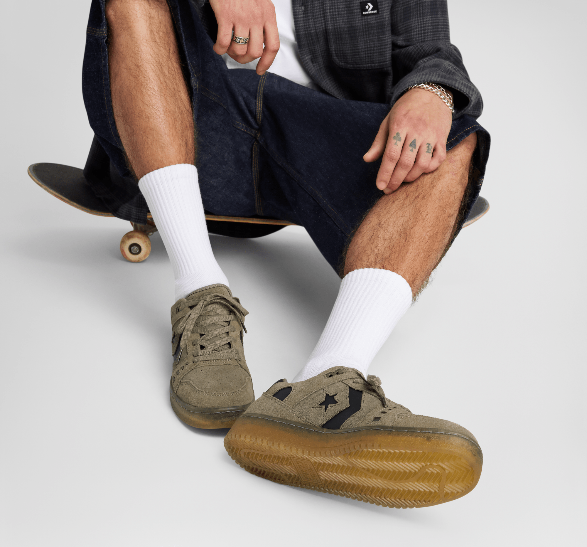 CONS AS-1 Pro Leather Gum Sole Classic Taupe/Truffle/Black