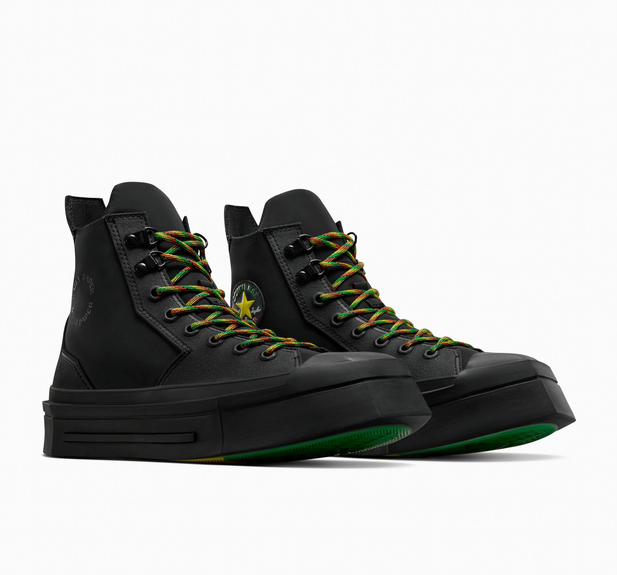 Converse x Daily Paper Chuck 70 De Luxe Squared Black/Black Converse x Daily Paper Chuck 70 De Luxe Squared Black/Black