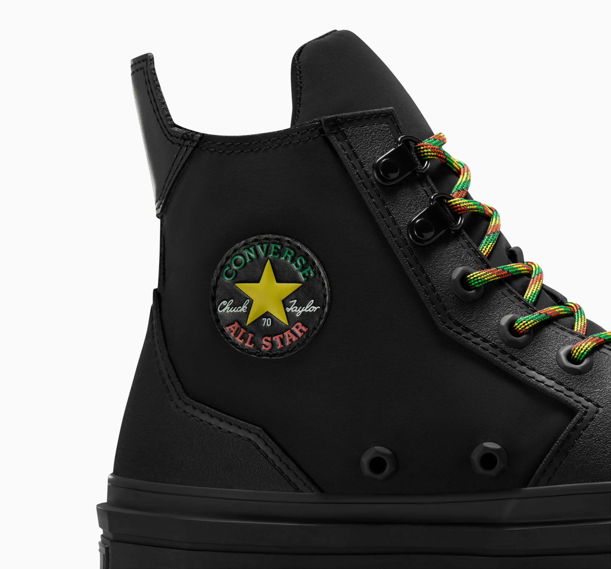 Converse x Daily Paper Chuck 70 De Luxe Squared Black/Black Converse x Daily Paper Chuck 70 De Luxe Squared Black/Black