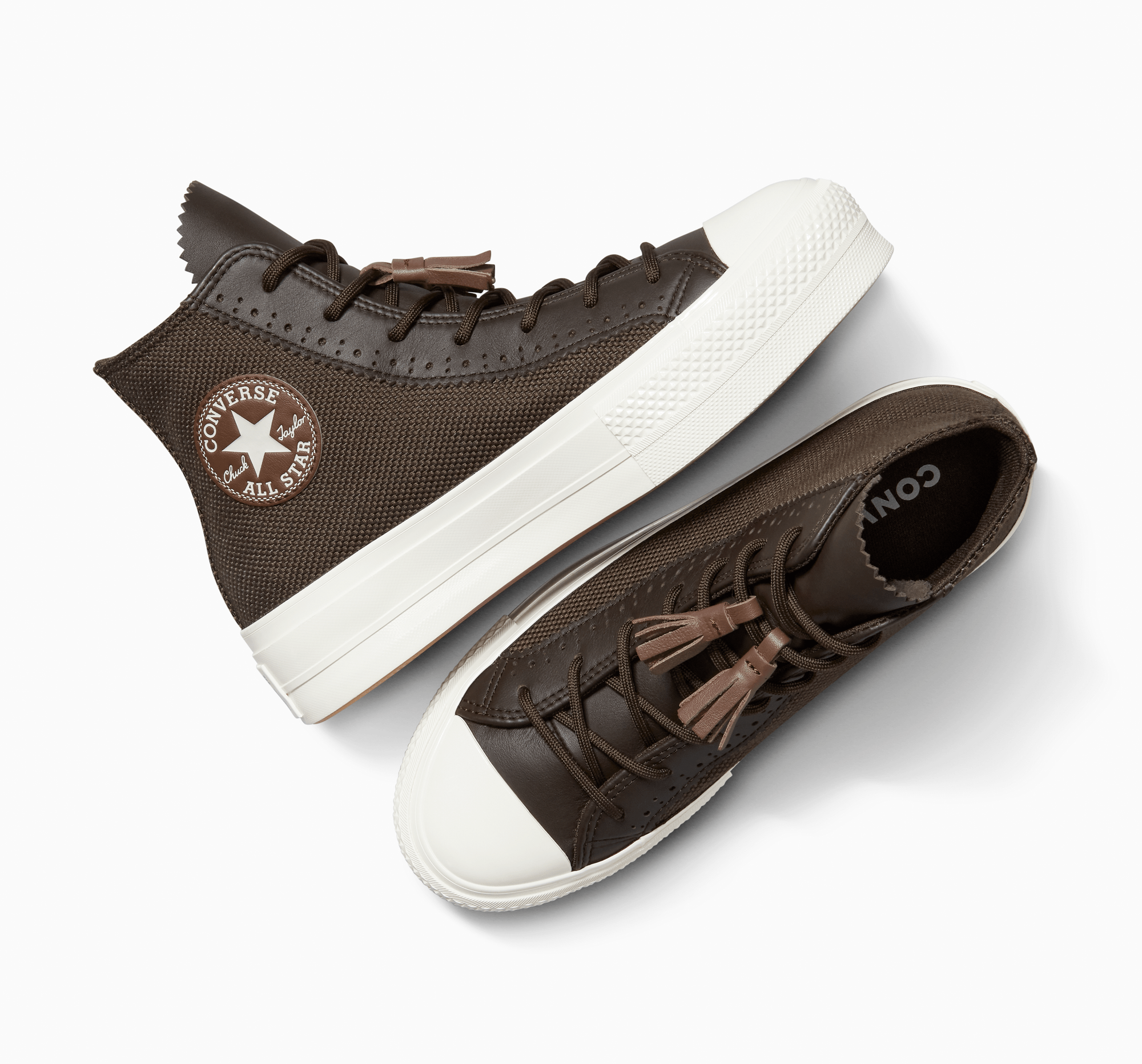 Chuck Taylor All Star Lift Platform Tassels Fresh Brew/Egret/Bear
