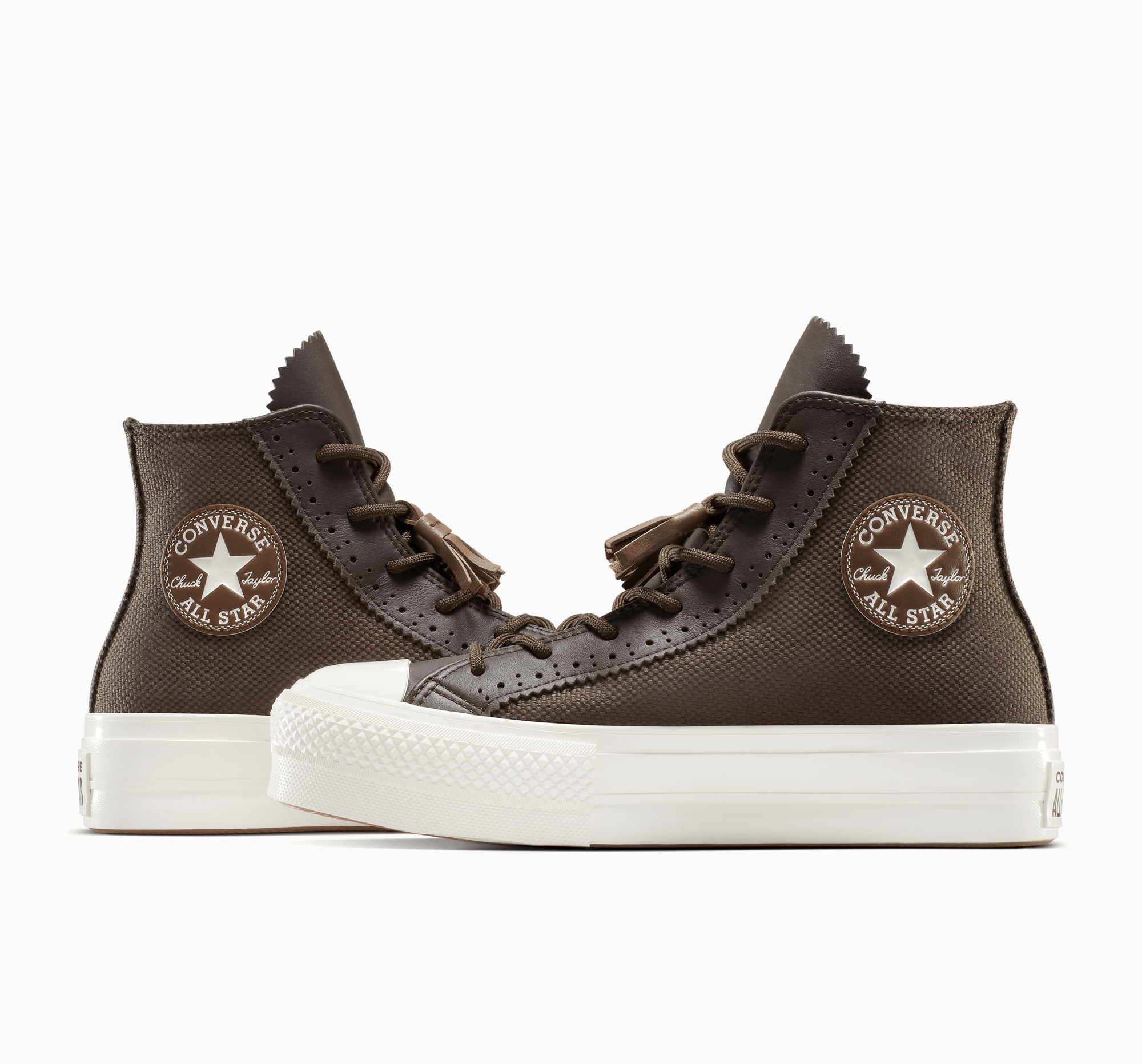 Chuck Taylor All Star Lift Platform Tassels Fresh Brew/Egret/Bear