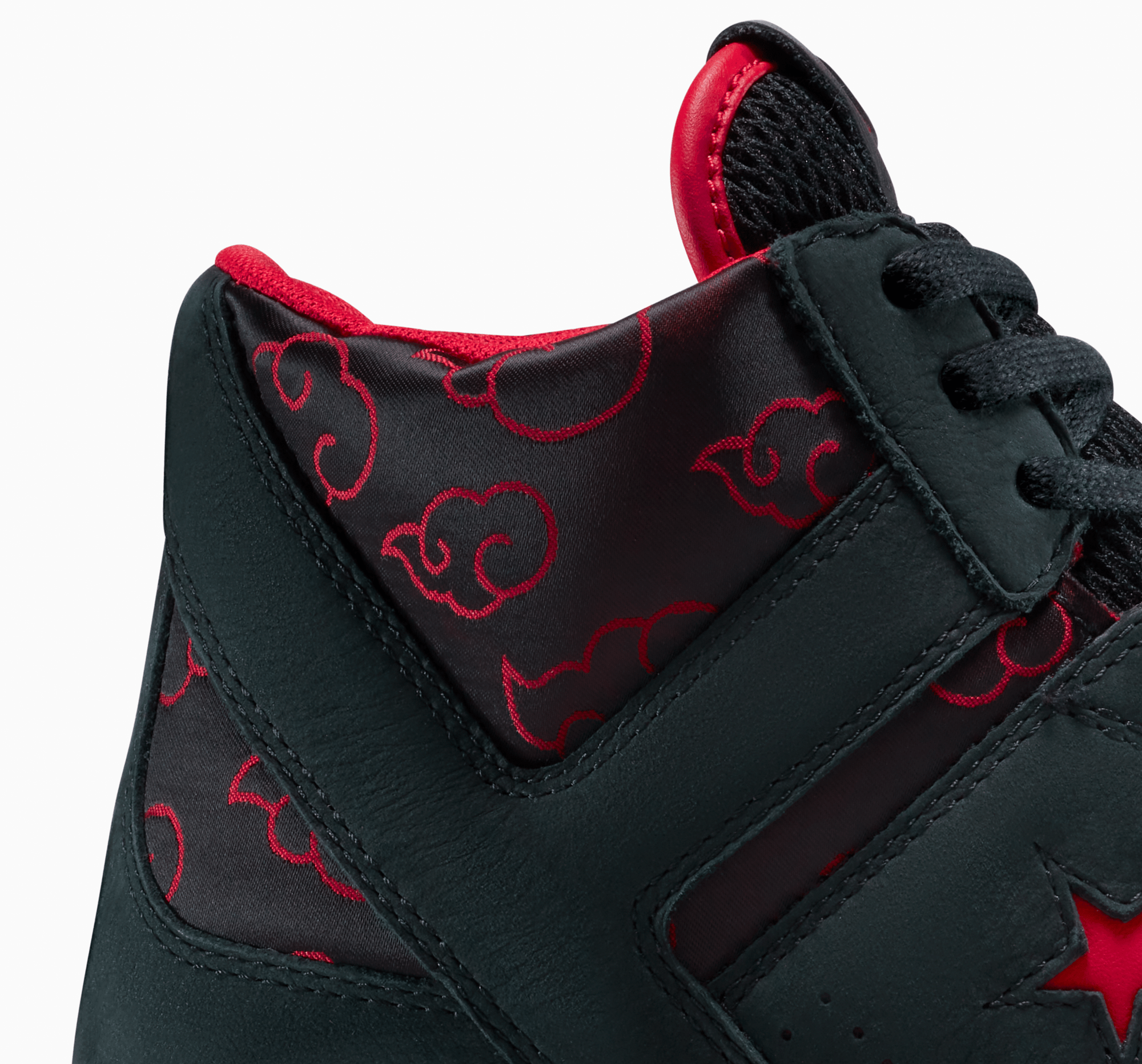 *・♡.*・ hicchan 。:°ஐ..♡* Converse x NARUTO SHIPPUDEN Itachi Weapon Black/Red