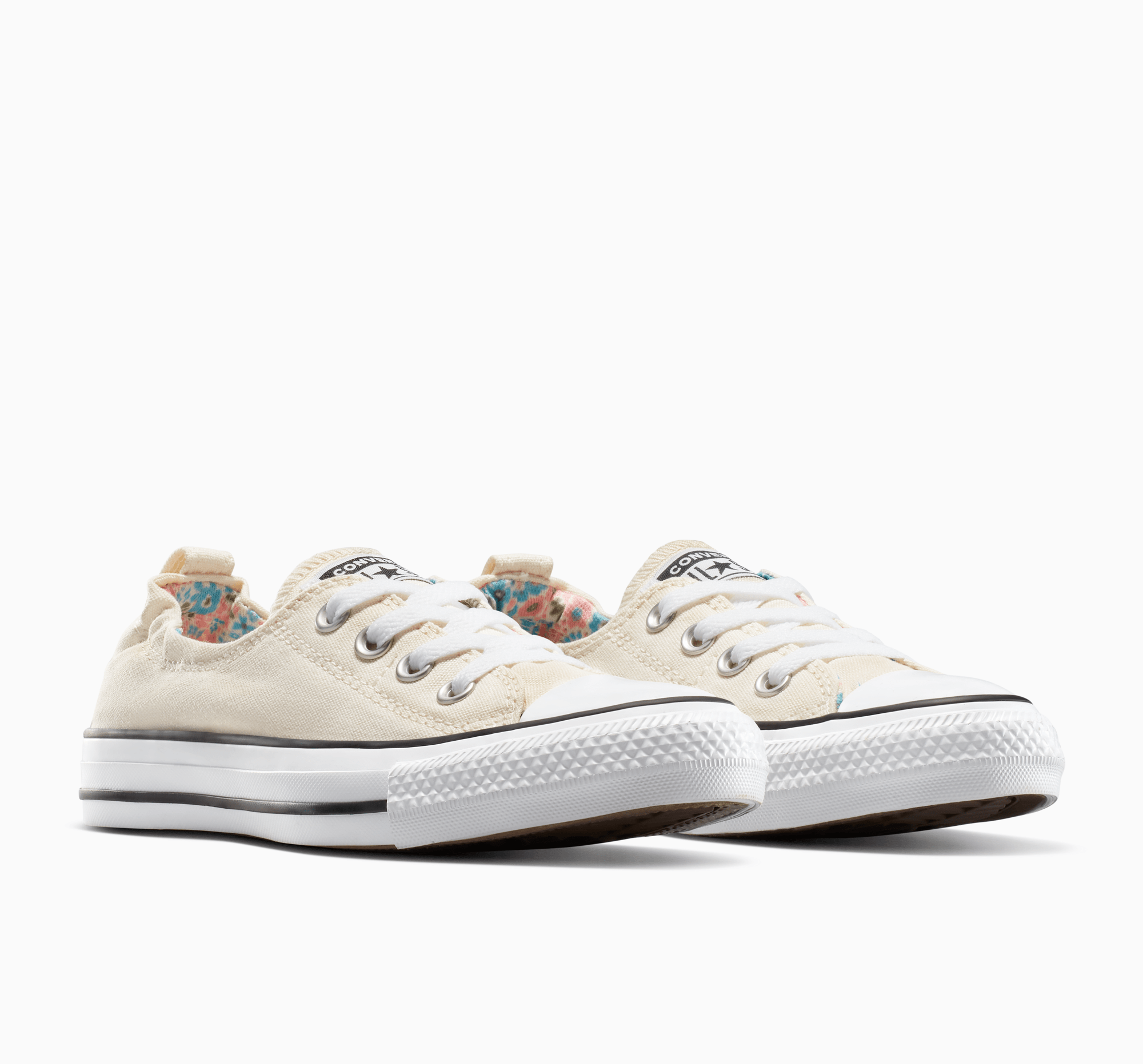 Chuck Taylor All Star Shoreline Mini Flowers Egret/White