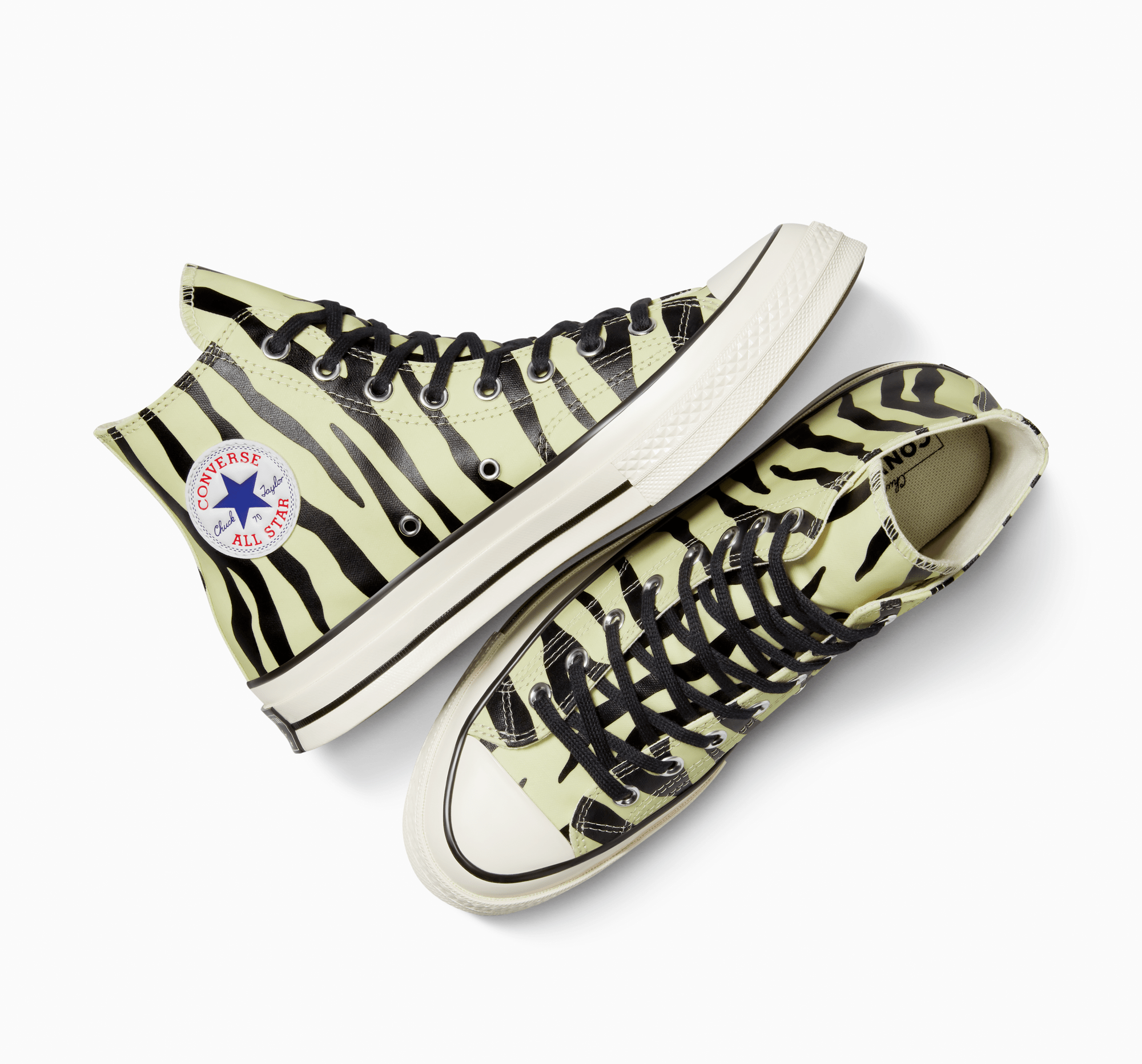 ⭐Converse Chuck 70 Hi Sz 7 Men\'s Shoes Zebra Print Canvas Glow Sneakers A15032C⭐ ⭐Converse Chuck 70 Hi Sz 7 Men main image 4