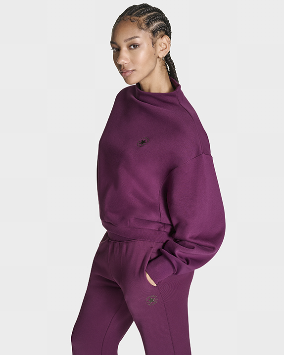 Converse Mock Neck Oversized Sweatshirt