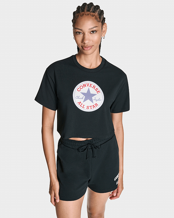 Converse Koszulka Damska Chuck Taylor All Star Patch Cropped