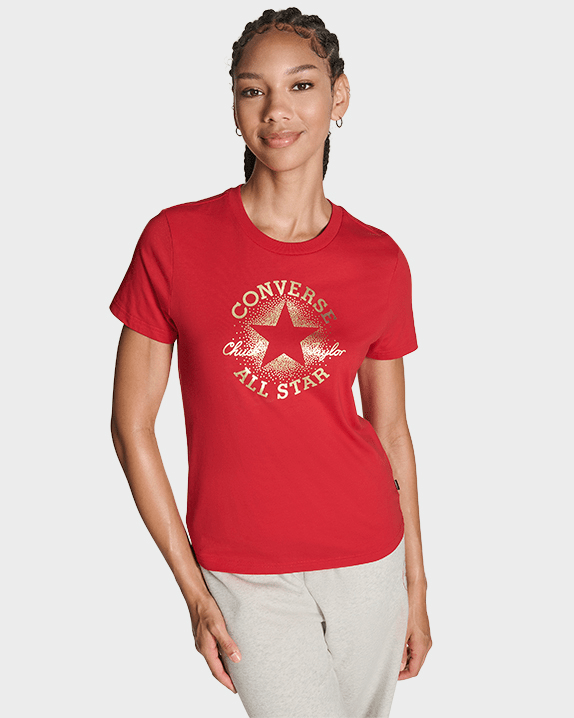 Converse Koszulka Damska Metallic Chuck Taylor T-Shirt