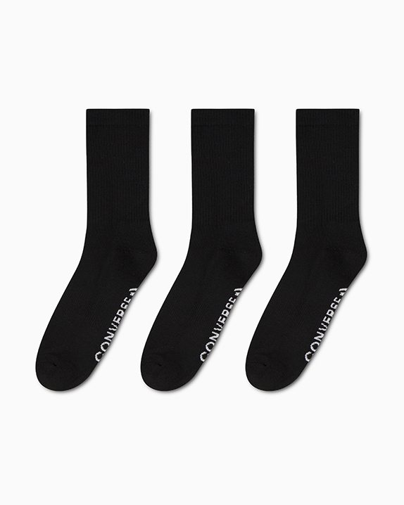 Converse 3-Pack Wordmark Half-Crew Socks